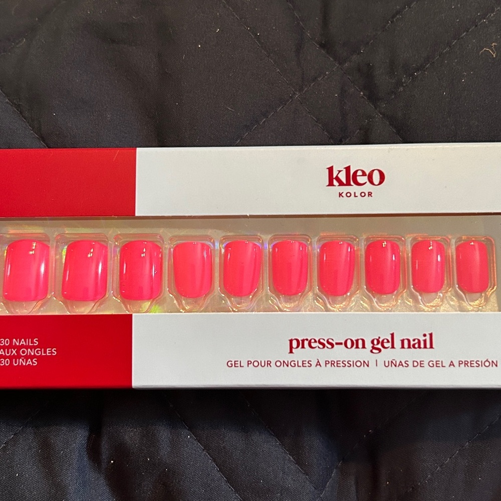 Keep kolor Pink Press-On Gel Nails NIB
